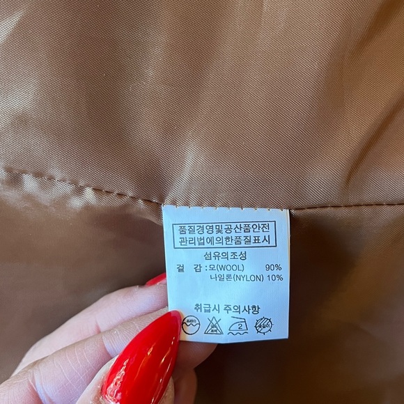 Vintage Wool Caramel Colored Coat , Circa 1990s - Picture 11 of 17